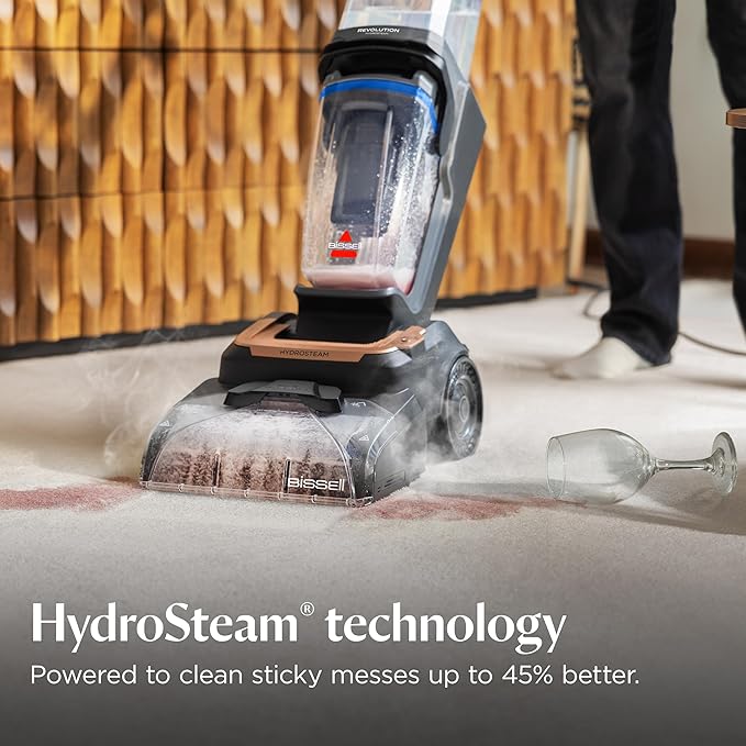 BISSELL Revolution HydroSteam Carpet Cleaner, Upright Deep Cleaner, HydroSteam - Image 2