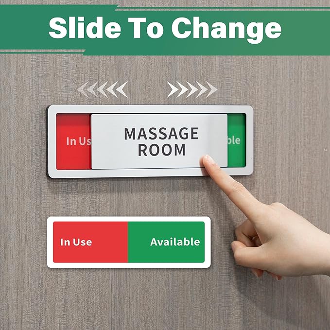Interview Room Door Sign, Do Not Disturb- In Use/Available Slider Signs - Image 5