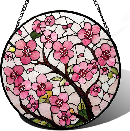 CRISGIF Stained Glass Window Hanging by Follow