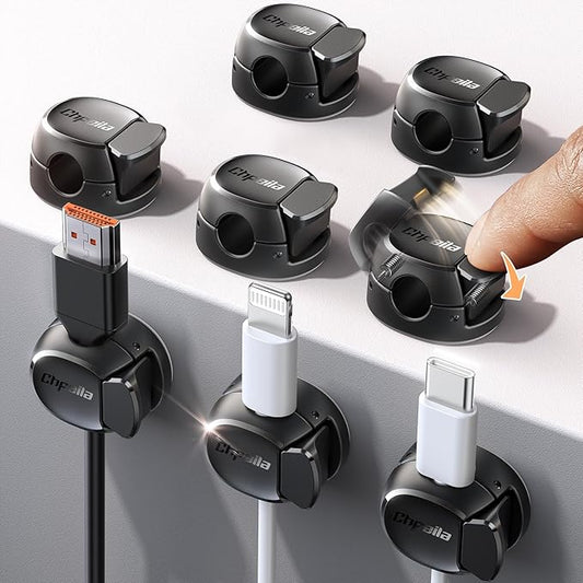 8Pack Cord Organizer Cable Clips by Chfeila