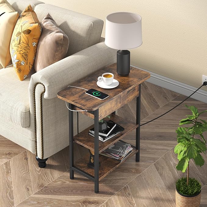 LIDYUK Set of 2 Brown End Tables - Image 2
