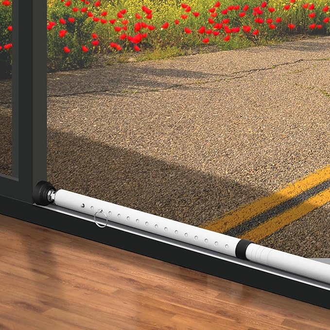 PBHEPJ Sliding Door Security Bar, 18.5-51 inch Adjustable Patio Door Security by PBHEPJ