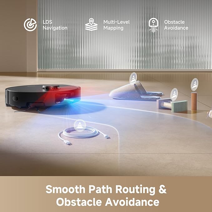 DREAME D20 Pro Plus Robot Vacuum, 000Pa Suction, DuoBrush - Image 7
