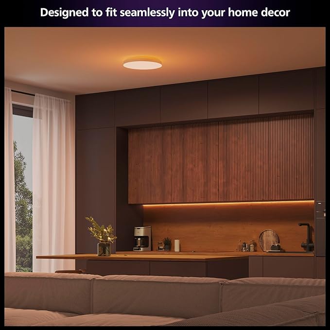 Philips Hue Datura Smart Ceiling Panel White & Color Light, Voice Control - Image 3