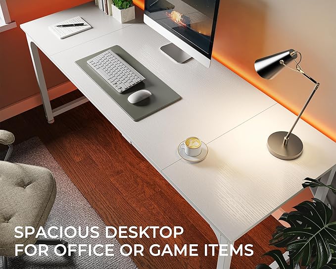 Huuger Computer Desk, 70 Inch Office Desk, Gaming Desk - Image 5
