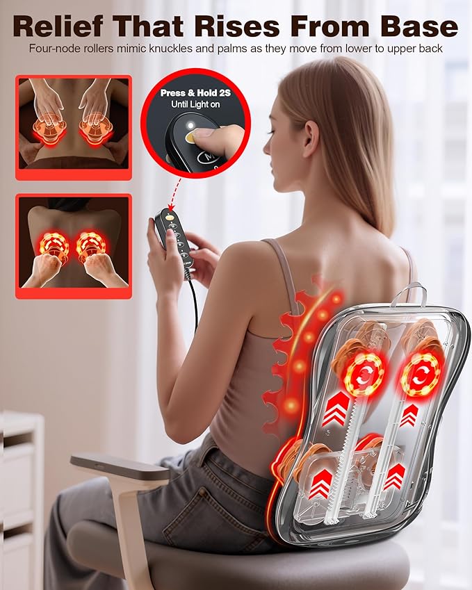 JZBRAIN Shiatsu Back Massager - Image 2
