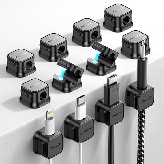 12 Pack Magnetic Cable Management Clips, Phone Electric Charging Cord Holder
