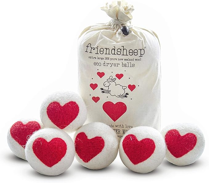 Friendsheep Wool Dryer Balls, Organic Reusable Fabric Softener Alternative by Friendsheep