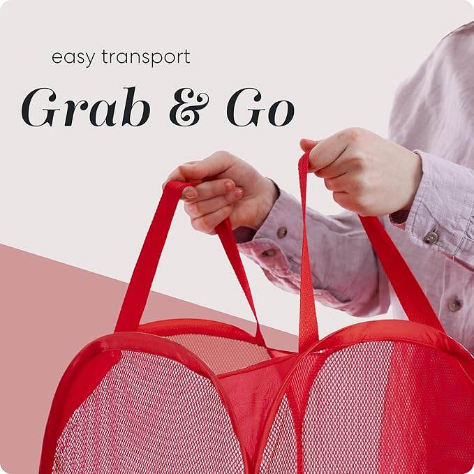 Handy Laundry Collapsible Mesh Pop Up Hamper - Image 7