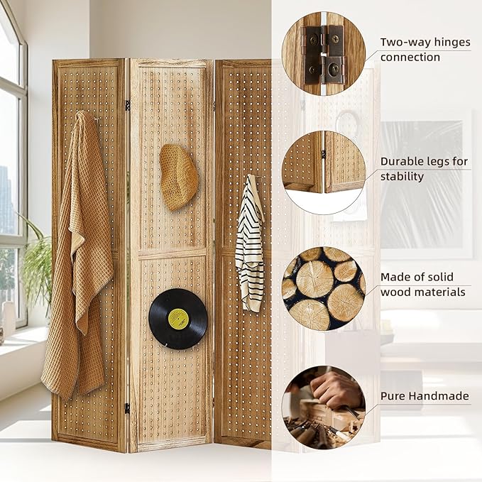 Aleesing 4 Panel Pegboard Display - Image 3