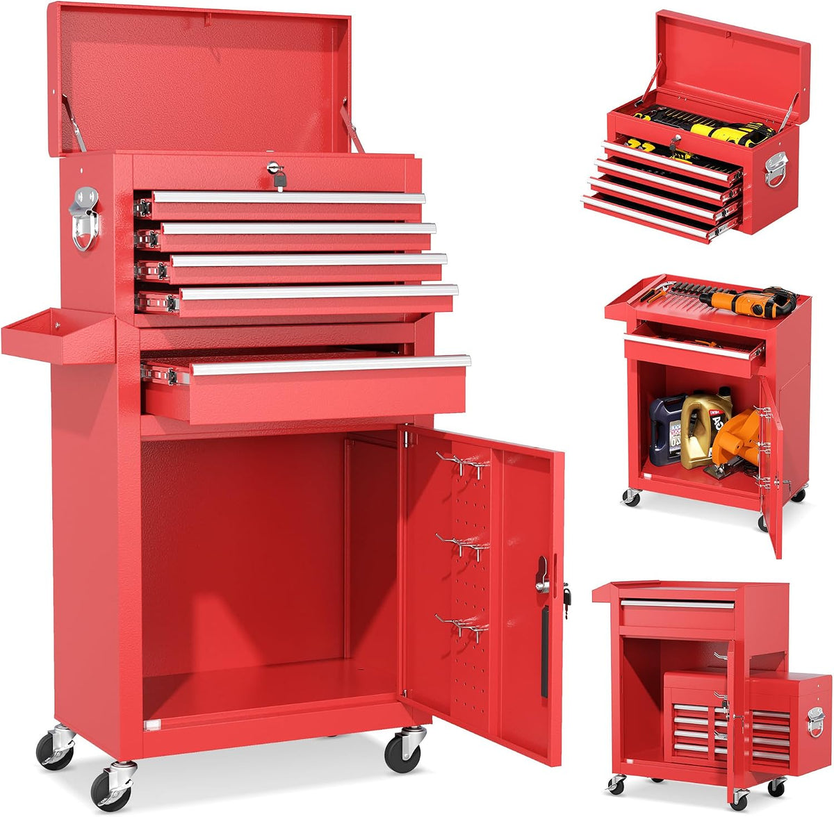 intergreat tool chest, 5 drawers rolling tool chest, main product view