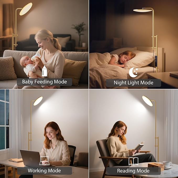 SUNMORY 32W/3000LM Floor Lamps, Super Bright LED Standing Lamp - Image 7