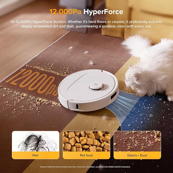 roborock Qrevo S5V Robot Vacuum and Mop, FlexiArm Edge Mopping, 000Pa Suction - Image 2
