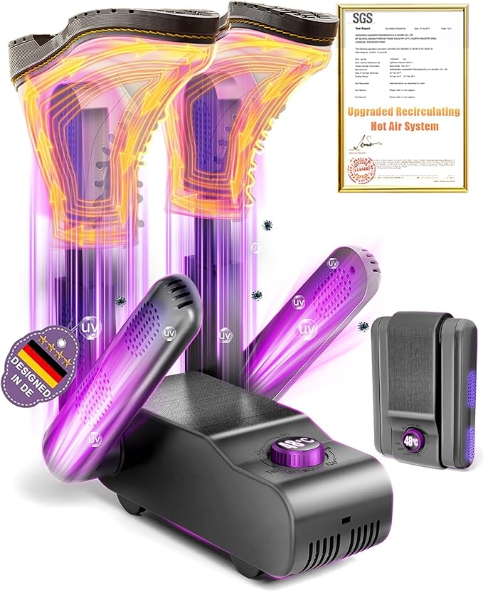 5.0 Upgraded Boot Shoe Dryer【500W German Super Motor】【Dual-Tech 118°F Constant by Unknown