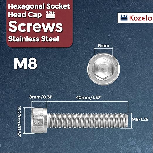 Kozelo 10pcs Socket Head Cap Screws - Image 2