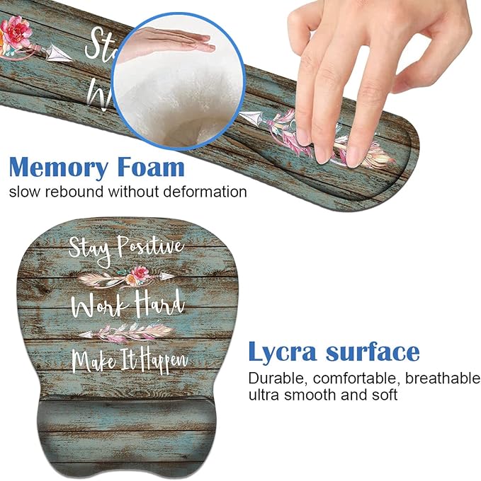 Mouse Pad Wrist Support and Keyboard Wrist Rest Set - Image 6