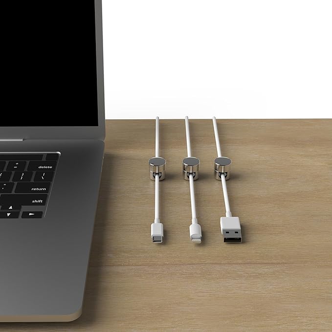 ICONIT Cable Anchors for Desk Organization | Premium Aluminum Cord Organizers | - Image 3