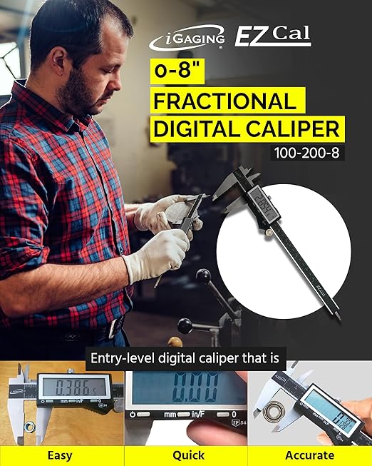 iGAGING EZCal Digital Caliper 0-8"/200 mm - Image 2