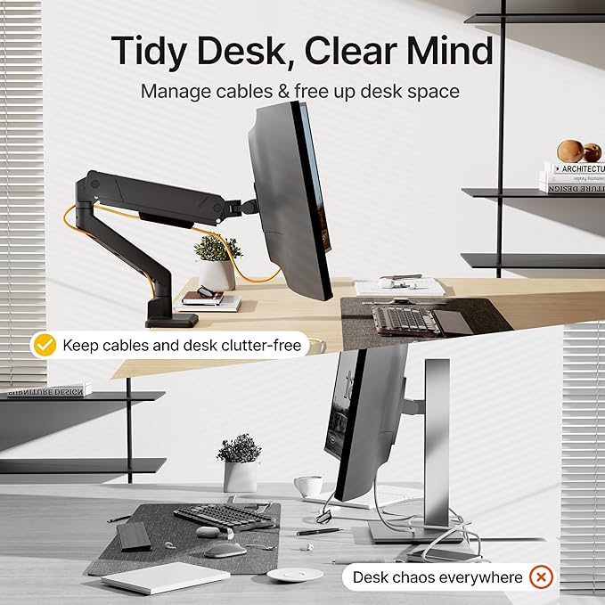 monTEK Single Monitor Arm with USB - Image 5