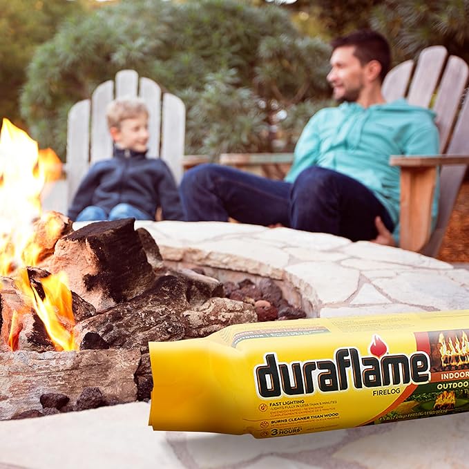 Duraflame 4.5 Pound 3 Hour Long Burn Time Indoor Outdoor Quick Light Fire Log - Image 5
