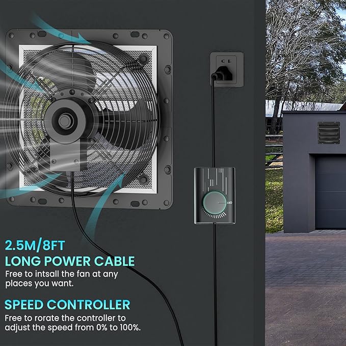 HG Power 12 Inch Shutter Exhaust Fan - Image 7