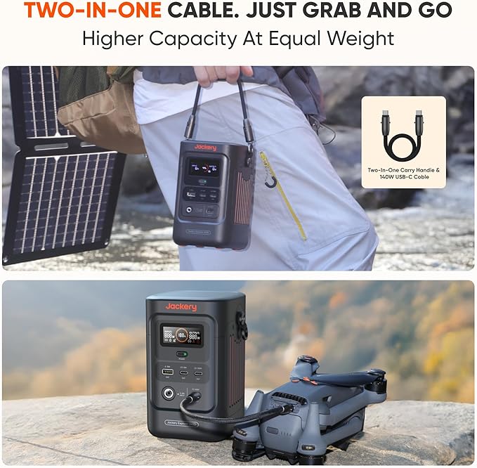 Jackery Explorer 240D Power Bank and 40W Solar Panel, LiFePO4 Battery Portable - Image 5