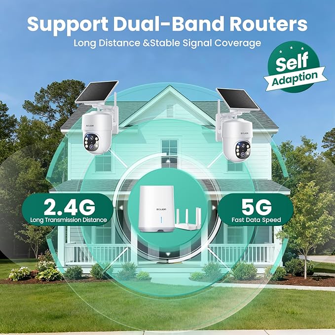 SOLIOM- 5MP Security Cameras Wireless Outdoor, No Subscription, 2-Cam Pack - Image 8