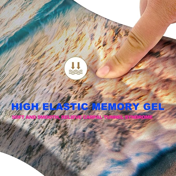 KUOSGM Mouse Pad Wrist Support, Ergonomic Mouse Pad - Image 3
