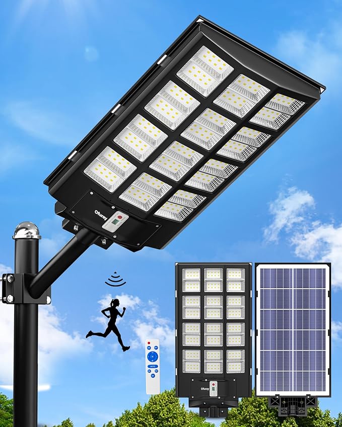 Ofuray Of-5600W Solar Street Lights Outdoor, 560000Lm Solar Security Flood - Image 9