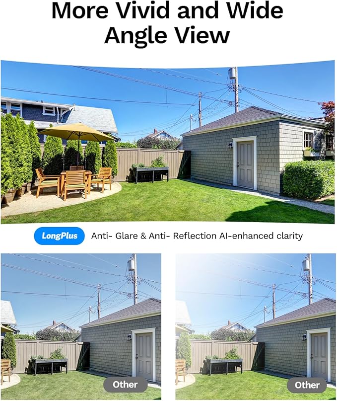 LongPlus 5MP Safe View Window Camera: 2 Packs 3K Window Cameras - Image 5