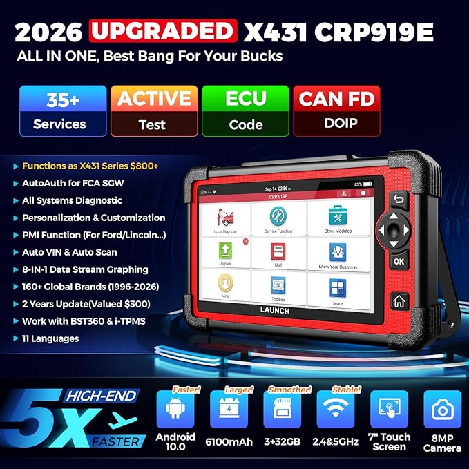 LAUNCH X431 CRP919E OBD2 Scanner, 2026 Bidirectional Scan Tool as CRP919EBT - Image 2