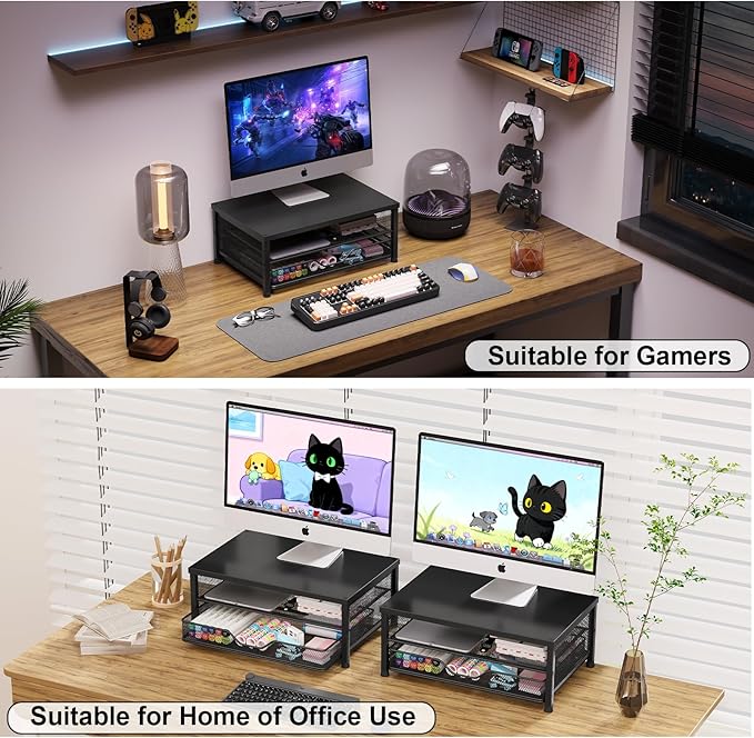 OPNICE Computer Monitor Stand Riser, Desk Organizer - Image 5