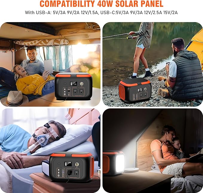 SinKeu Portable Power Station 600W, 296Wh/80000mAh Backup Lithium Battery Pack - Image 7