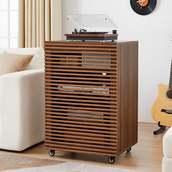 LEVNARY 5-Tier AV Media Cabinet by LEVNARY