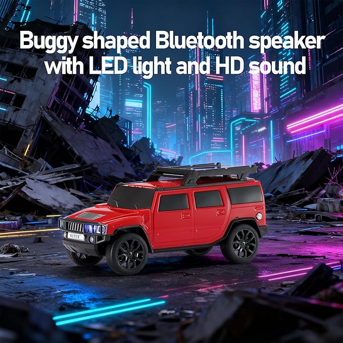WSTER Solar Off-Road Car Bluetooth Speaker – HD Stereo Sound - Image 4