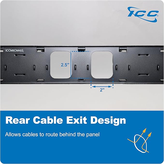 ICC 2U Ring Cable Manager Panel - Image 9
