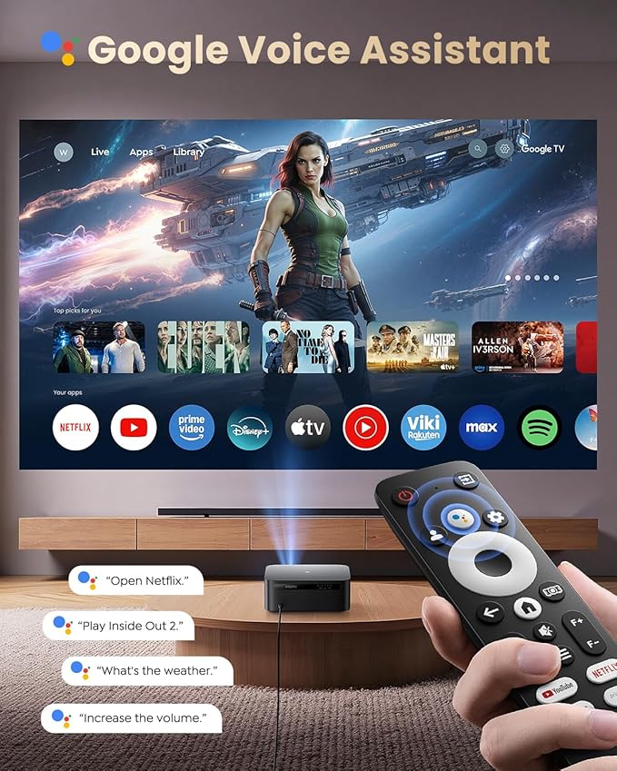 【Official Google TV/4K Supported 】Smart Projector - Image 3