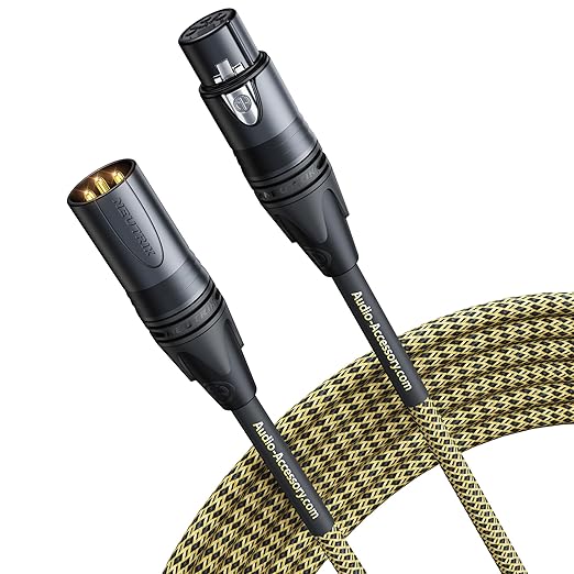 AA AUDIO ACCESSORY Gold Series Star Quad XLR Cables 10ft「Gold Plated Neutrik - Image 8