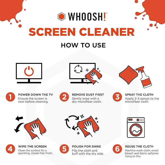 WHOOSH! Screen Shine Pro 16.9 fl oz Refillable Screen Cleaner - Image 7