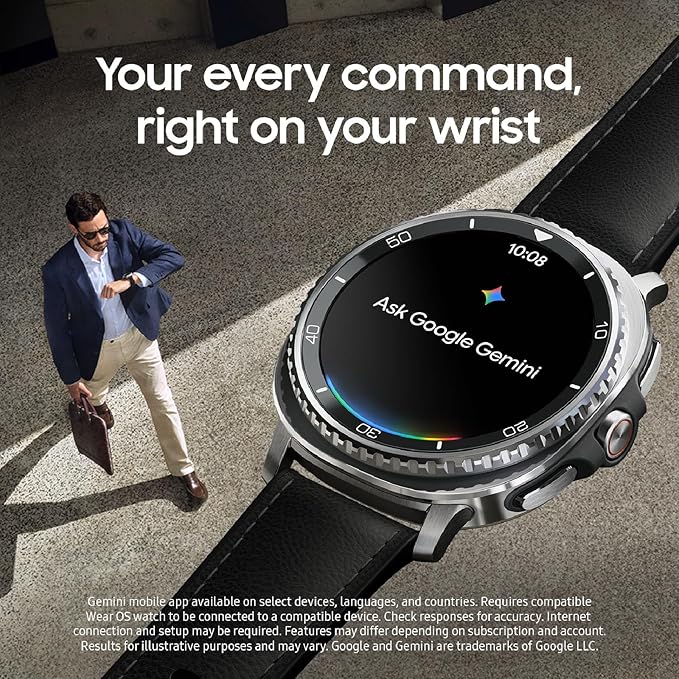 Samsung Galaxy Watch 8 Classic 46mm LTE Smartwatch, Cushion Design, Rotating - Image 3