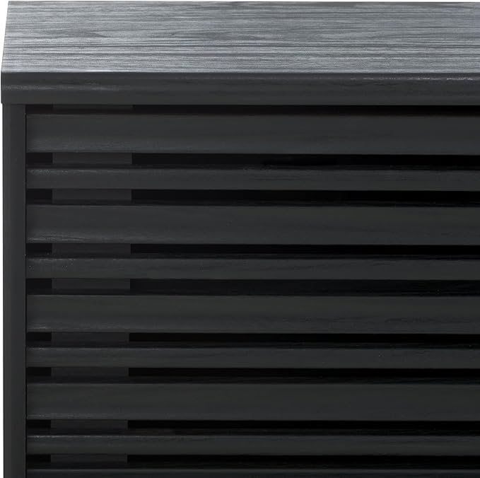 SAFAVIEH ESMA TV Stand for up to 65" Flatscreen – Black, Sliding Doors - Image 9