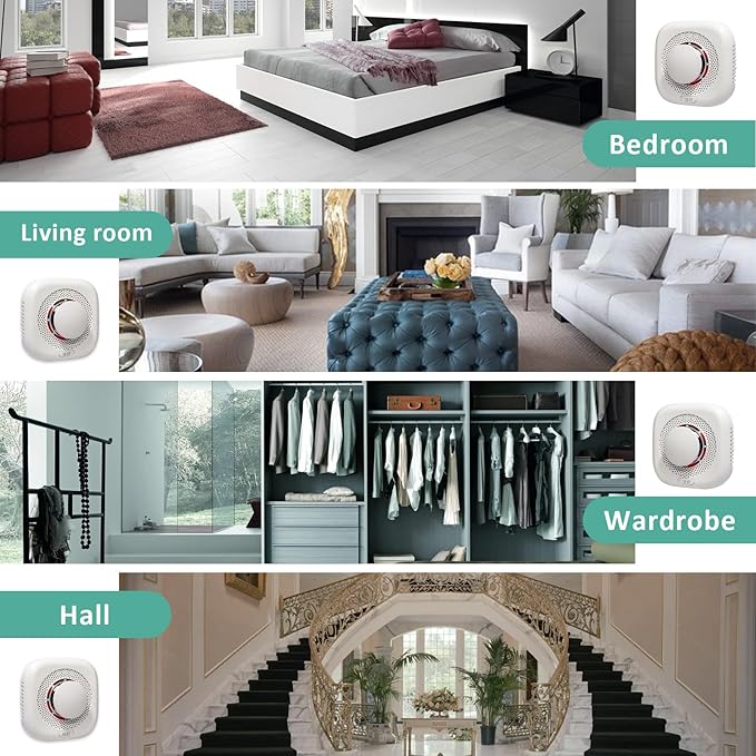Optical Smoke Alarm with Advanced Photoelectric Technology, Battery Power Smoke - Image 7
