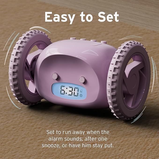 CLOCKY Alarm Clock on Wheels – Loud Rolling Alarm Clock - Image 7