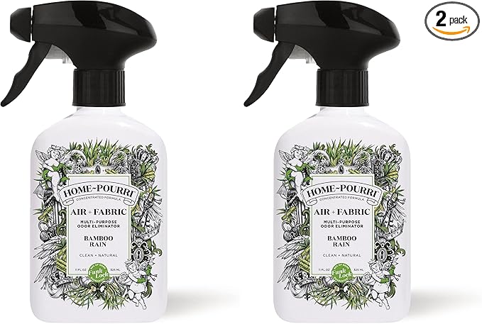 Home-Pourri Air + Fabric Multi-Purpose Odor Freshener Spray, Bamboo Rain by %7EPourri