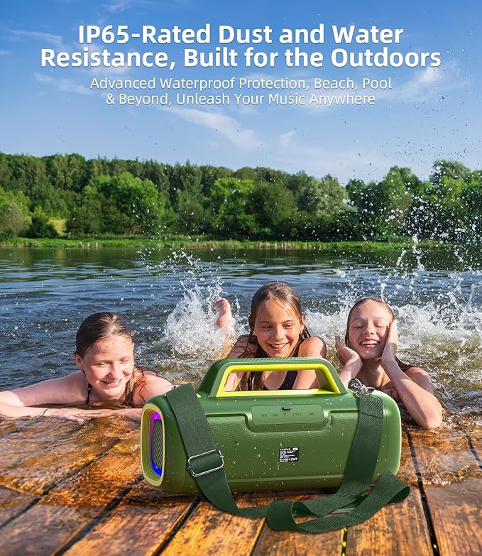 Portable Bluetooth Speaker Wireless, 140W Peak Loud Sound - Image 6