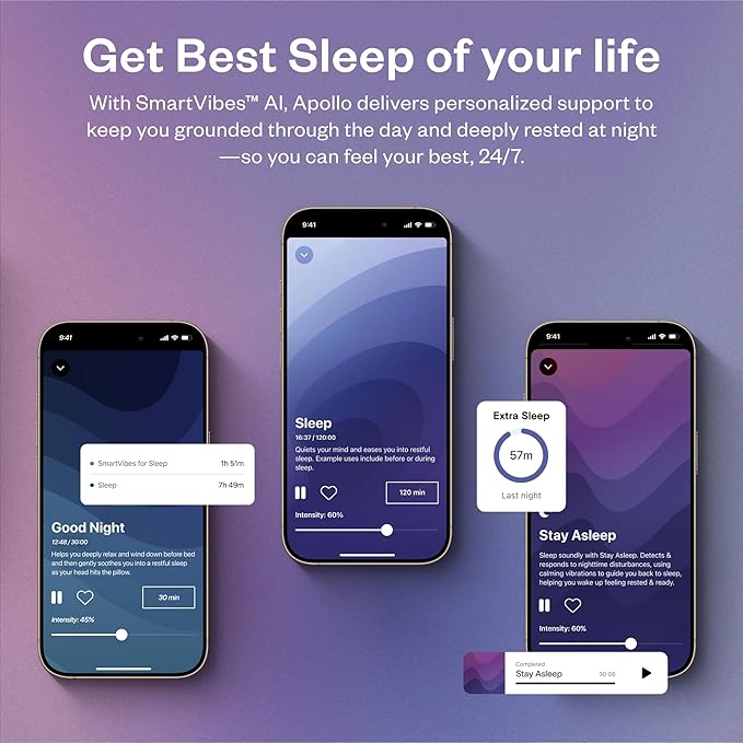 Bundle of Apollo Neuro Wearable & 12-Month SmartVibes AI Membership + Sleep Band - Image 4