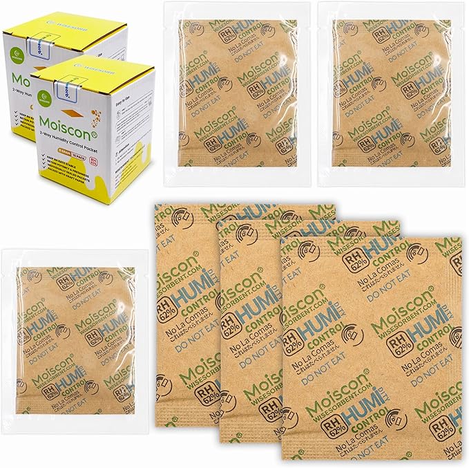 Wisesorb 30 Pack 62% RH 8 Gram Two-Way Humidity Control Packs by Wisesorb