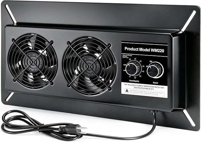 WARMOASIS 220 CFM Crawl Space Vent Fan by WARMOASIS