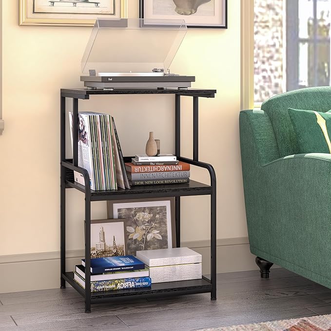 Arbuxzuy Printer Stand with Storage Shelf, 3 Tier Printer Cart with Wheels - Image 4