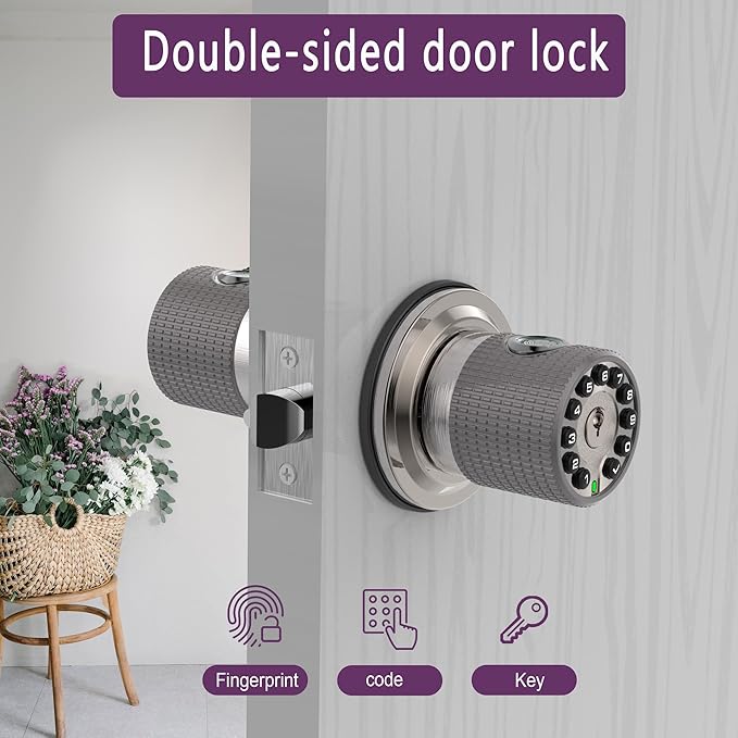 BOTHSTAR Double Sided Keyless Door Knob Lock - Image 2